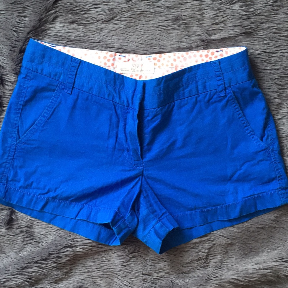 J Crew Factory royal blue chino shorts